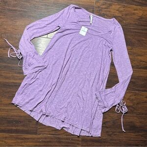Free People Lavender Tunic Top